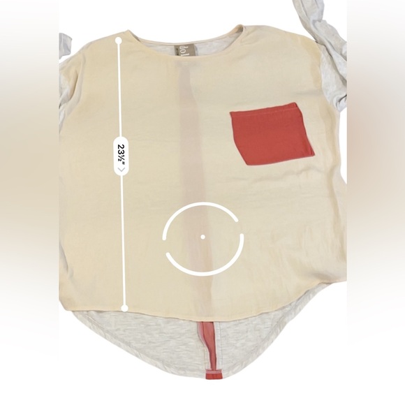 Left Coast by Dolan Color Block Pocket Long Sleeve Shirt, Size Medium - Picture 7 of 7